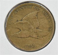 1858 FLYING EAGLE CENT  G