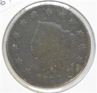 1822 LARGE CENT  VG  KEY DATE