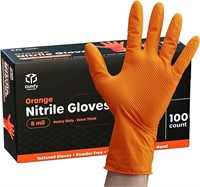 100 Count 8 Mil Nitrile Disposable Gloves -
