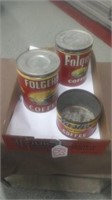 FOLGERS CANS/NASHS COFFEE CAN