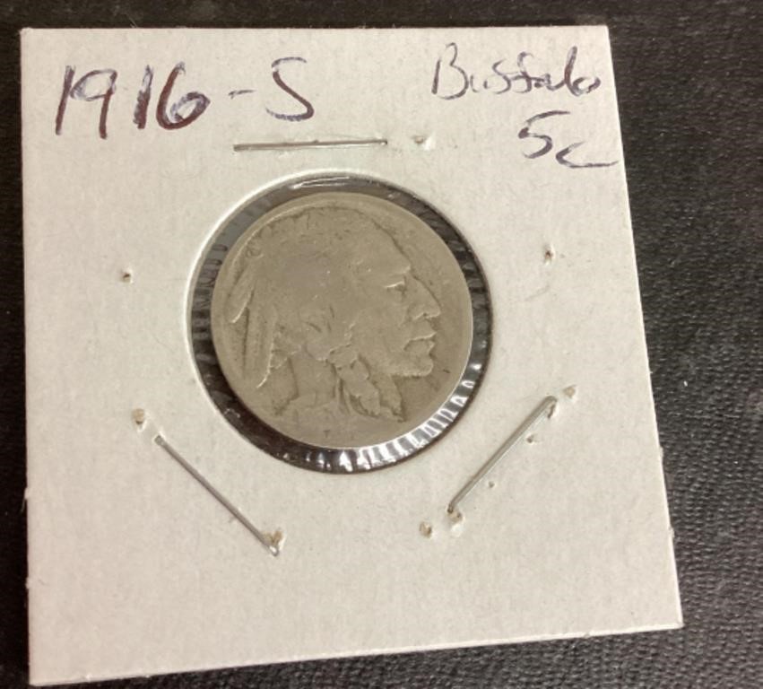 1916 Buffalo nickel