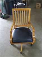Nice wooden office chairs. 36x21x25.