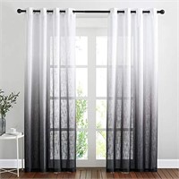 NICETOWN Semi Sheer Curtains 84 inch Length for