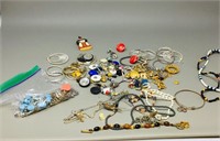assorted costume jewelry- various styles