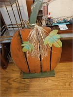 Wooden Pumpkin Decoration. 24" tall