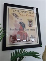 Framed Italian poster