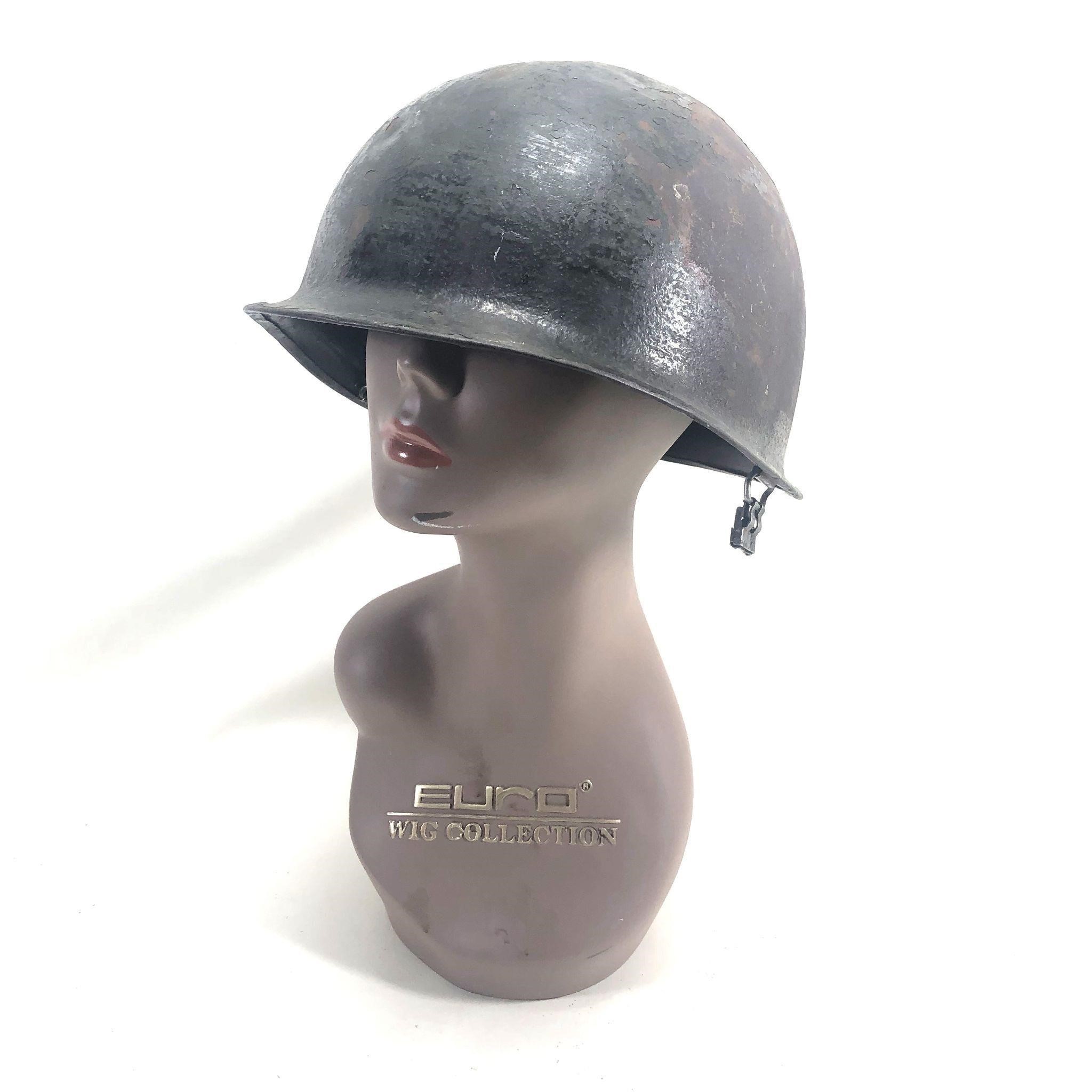 Vintage US Army Military Metal Soldier War Helmet