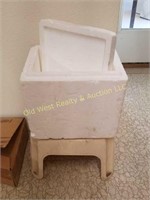 Styrofoam Cooler & Stool