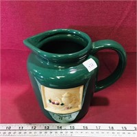 Pottery Water Pitcher (6 1/4" Tall)