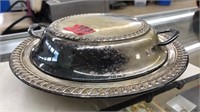 SILVER PLATED LIDDED BOWL