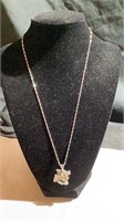 14K Gold Chain Unmarked Pendant
