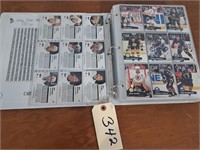 Binder of 1991 Pro Set hockey cards