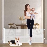 24 Inch Tall Retractable Baby Gates, Short Dog