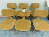 (6) Thonet One Park Avenue Mid Century Chairs