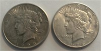 1925-P & 1926-P Peace Dollars
