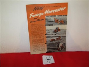 8 PAGE COLORED ALLIS CHALMERS FORAGE HARVESTER