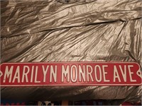 Vtg MArilyn Monroe LArge Metal Sign