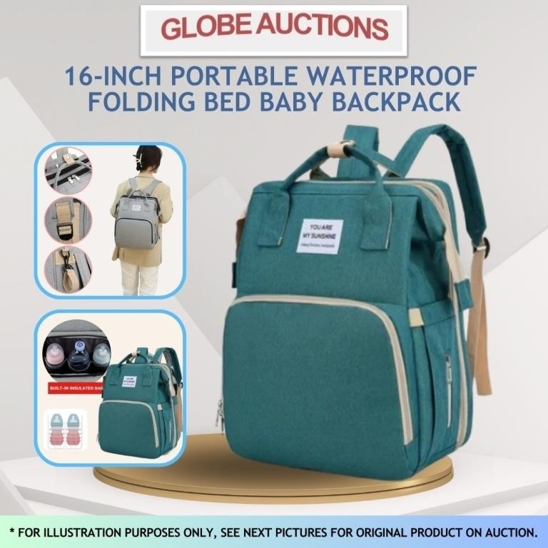 16" FOLDING BED BABY BACKPACK(PORTABLE,WATERPROOF)