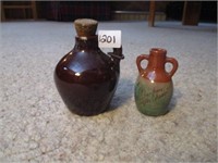 small pottery bottle