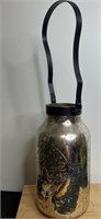 Mason Jar Mercury Glass Lantern