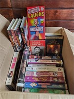 Box of VHS Movies Some Disney