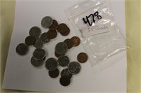 LOT OF 25 CANADIAN COINS