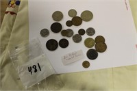 LOT OF 20 DIFFERENT WORLD COINS