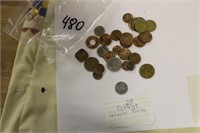 LOT OF 28 DIFFERENT WORLD COINS