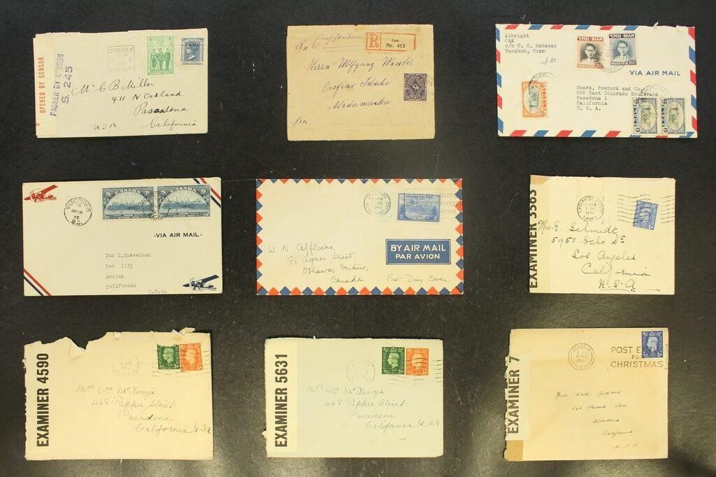 Worldwide Stamps Postal History group of covers in
