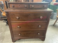 Antique Victorian 5-drawer chest