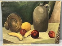 Still Life Table Setting Oil Painting on Canvas