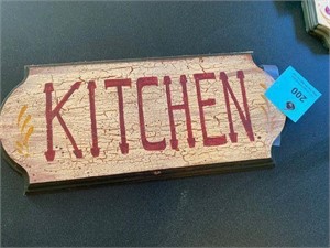 Kitchen Sign, hand painted 13" x 6"