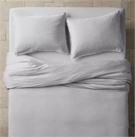 Heavyweight Linen Duvet Cover & Pillow Shams Queen