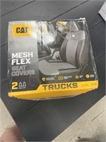 Cat mesh flex seat covers two piece set for