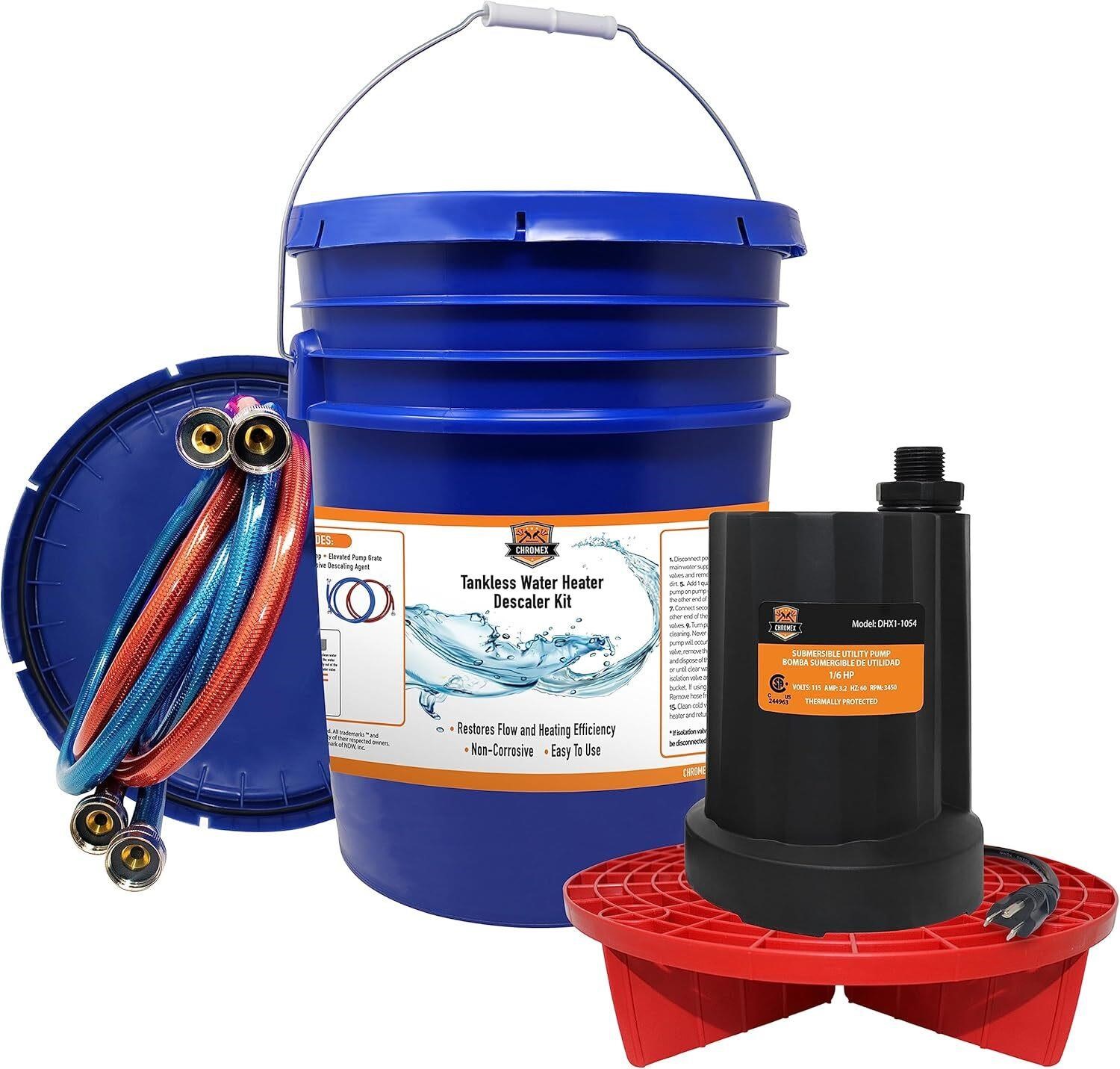 Tankless Heater Descaler Kit - Just Add Vinegar.