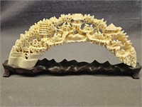 11" HIPPO TOOTH IVORY - PRE BAN- CHINESE VILLAGE