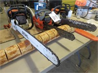 (3) Assorted Chainsaws