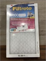 4pk 12x20x1 3m air filters