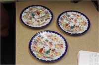 Lot of 3 Kutani Bread Plates