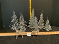 Tuscany Lead Crystal Omnibus Christmas Trees &
