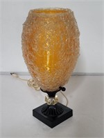 Plastic pineapple vanity lamp 6"diam x 14"h
