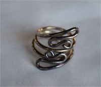 Sterling Silver Free Form Ring