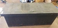 Large Hard Plastic Toolbox Approximately 34" Wide