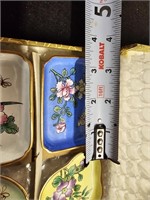 Lillian Vernon Vintage Enamelware Miniature Trays