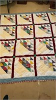 Quilt Geometric Pattern 76x76"