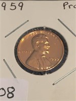 1959 Lincoln Cent Proof Like