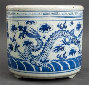 Qing Dynasty Chinese Porcelain Censer Pot