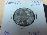 1914 German one Mark Coin