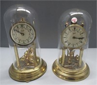 (2) German Anniversary clocks with keys.  They
