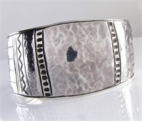 Sterling Silver Cuff Bracelet, Unmarked